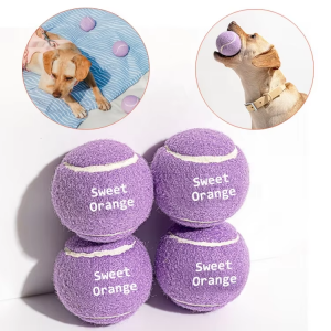 Colorful custom logo pet toy balls assortment